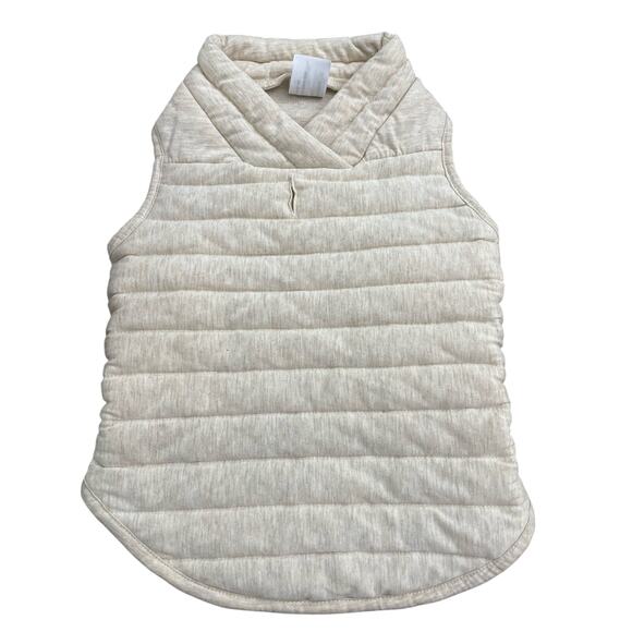 Sonoma Dog Pet Puffer Jacket Shawl Collar Cream Oatmeal Size Large 30-55lbs - Picture 1 of 5